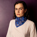 Bandana Fleuri Bleu
