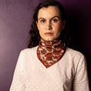 Bandana Fleuri Marron